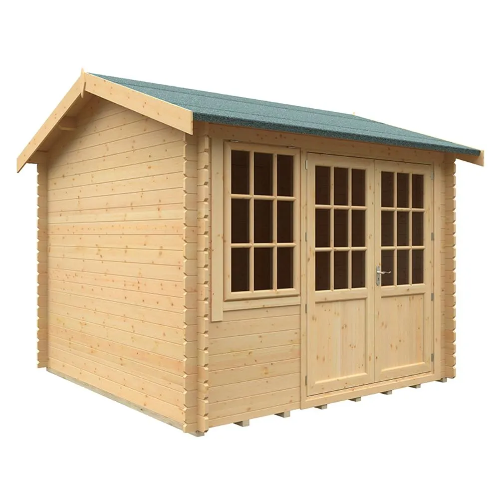 Buttercup Farm 10x10 The Henley 28mm Cabin - L295 x W295 x H272.6 cm in Natural