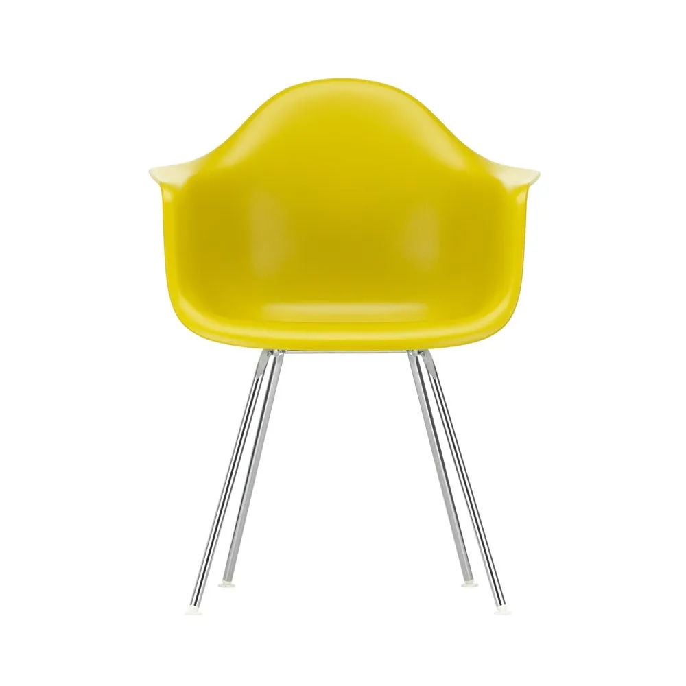 Vitra Eames DAX Armchair New Height Mustard Chrome Base 3