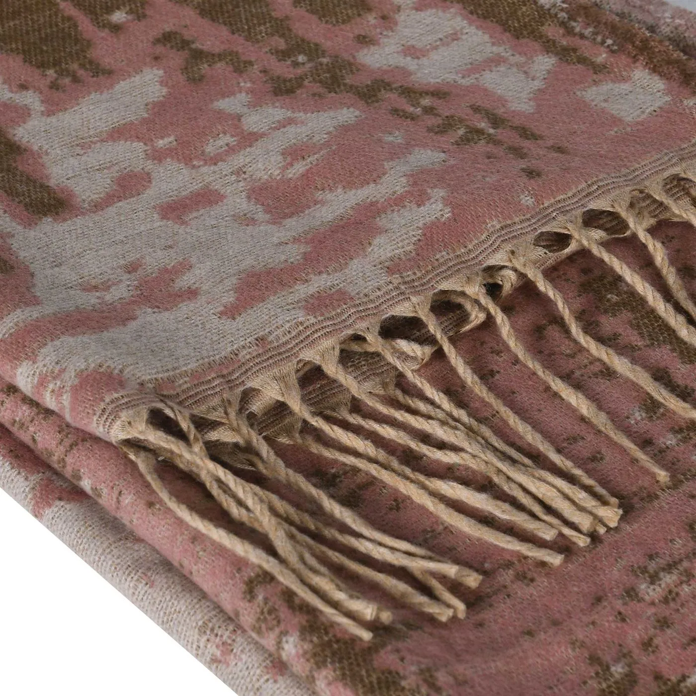 Pink Abstract Throw