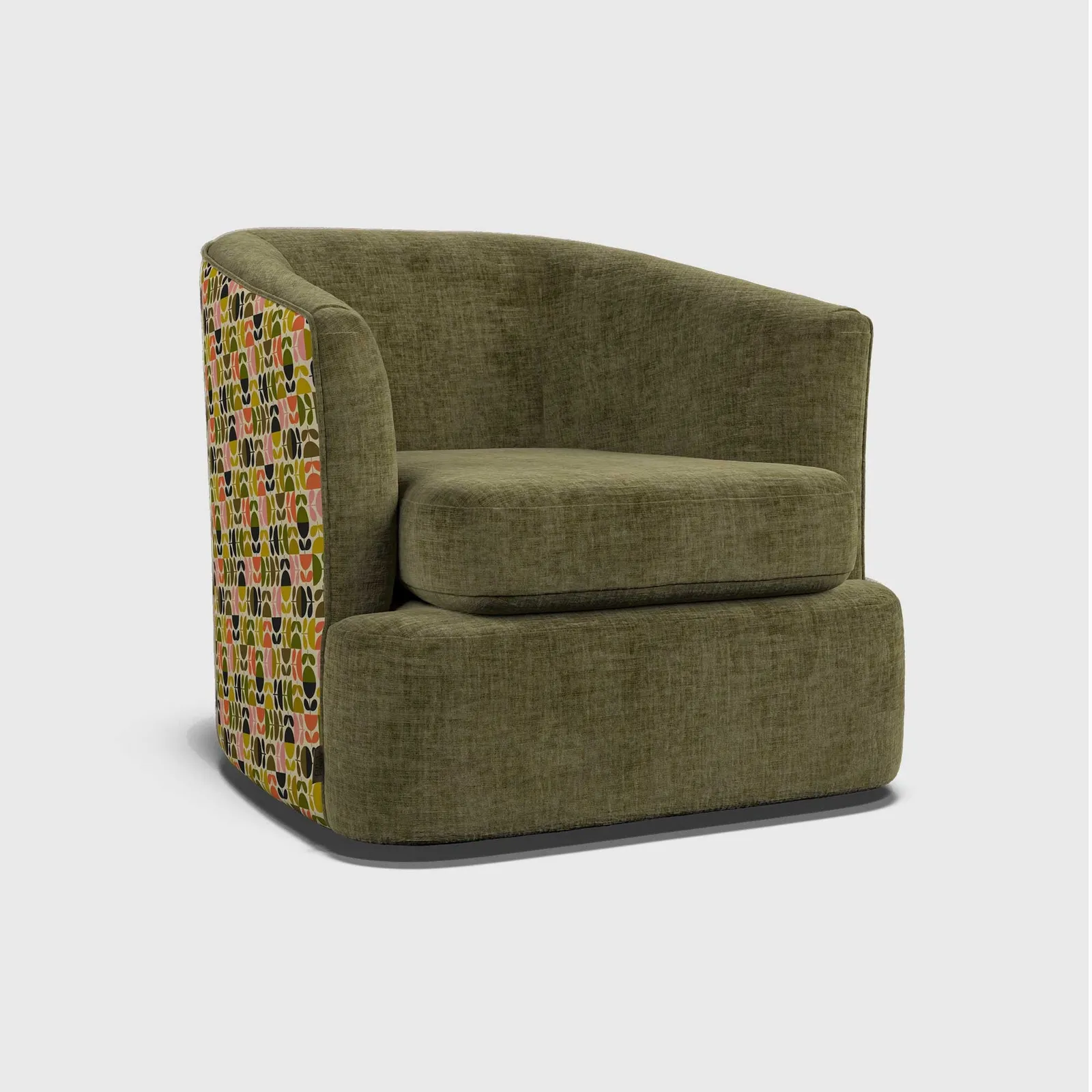 Orla Kiely Callan Swivel Armchair Fabric | Barker & Stonehouse