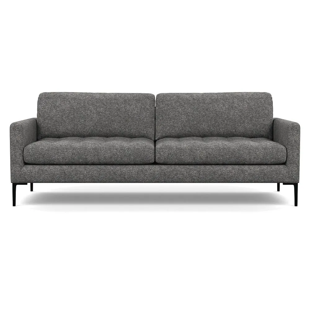 Heal's Eton 4 Seater Sofa Melton Wool Shale Black 1