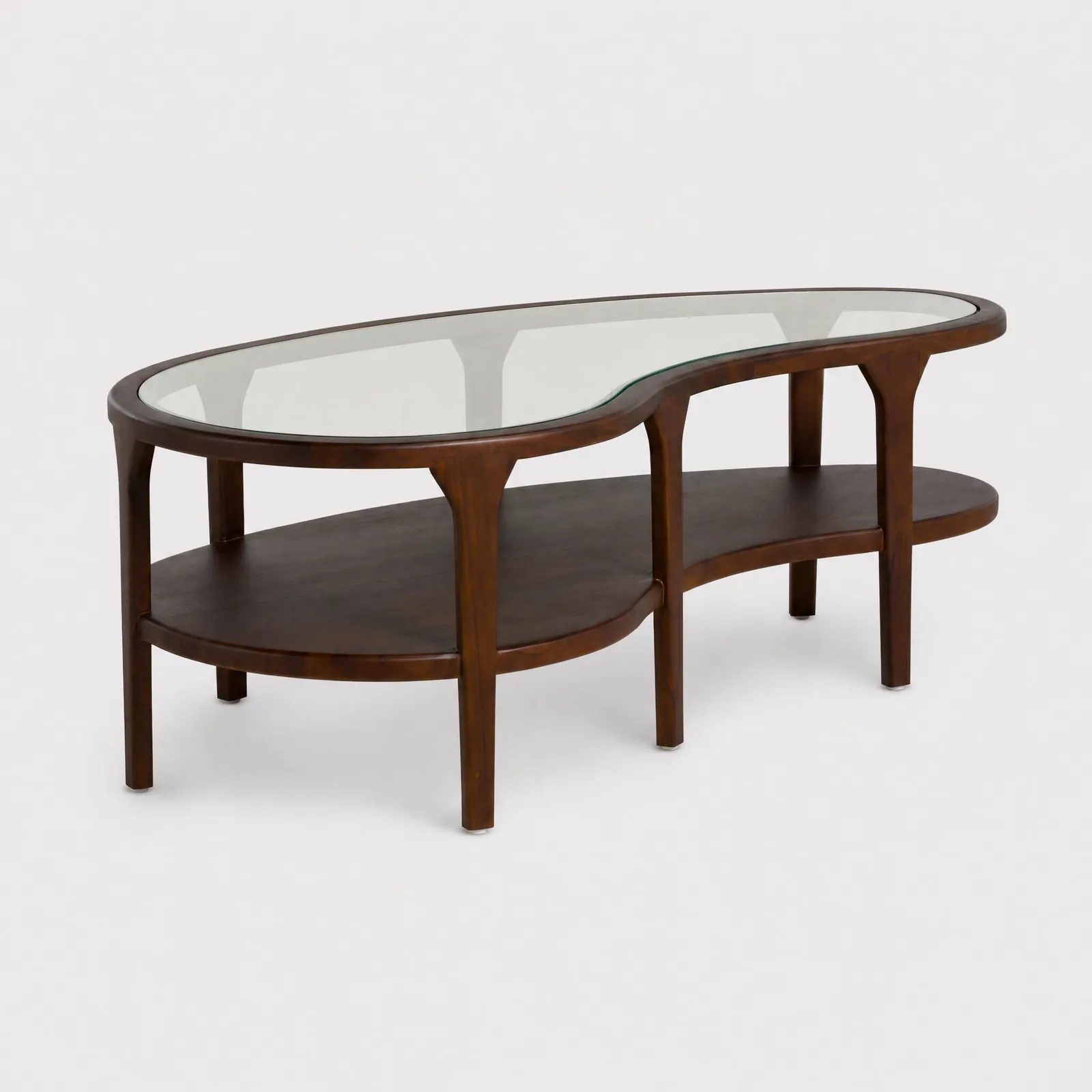 Meeru Wood Coffee Table 122X65X43.5 Cm, Round, Brown | Barker & Stonehouse
