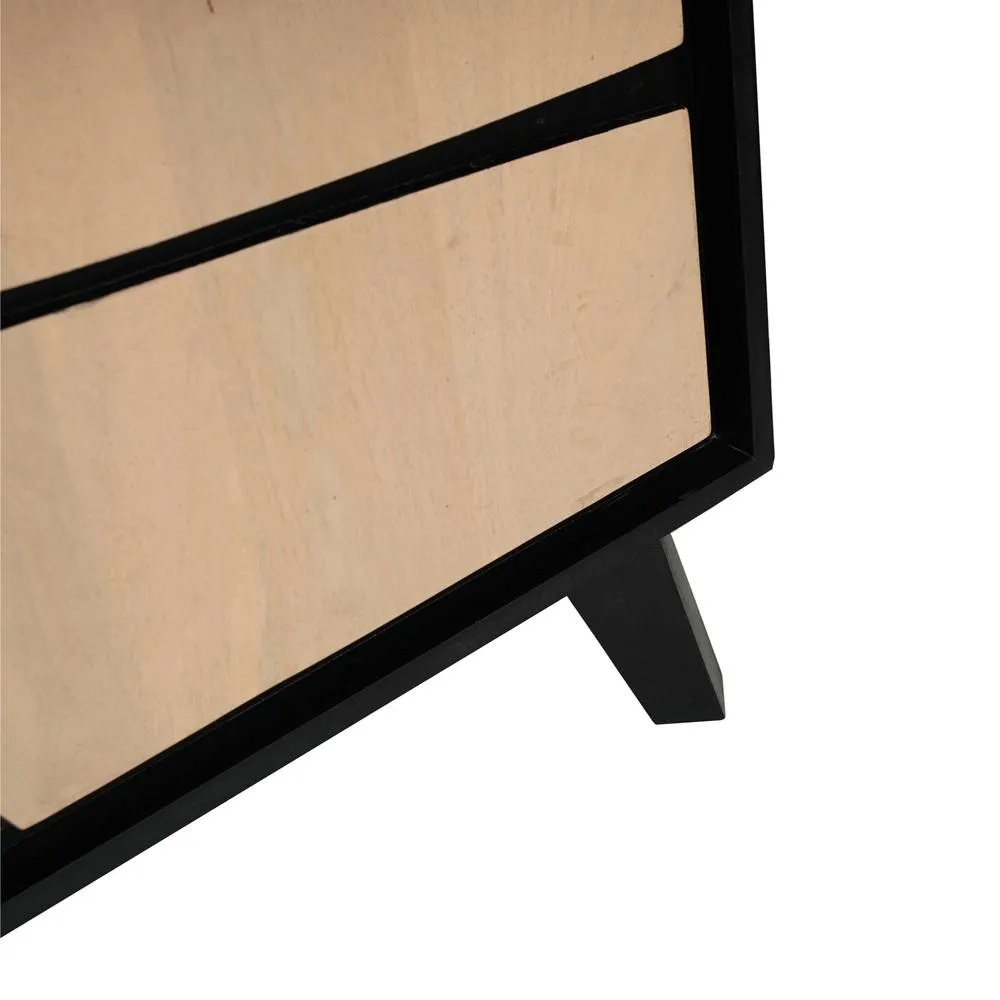 IH Design Dusk Mango Wood Low Board Sideboard Tv Stand in Tan 5