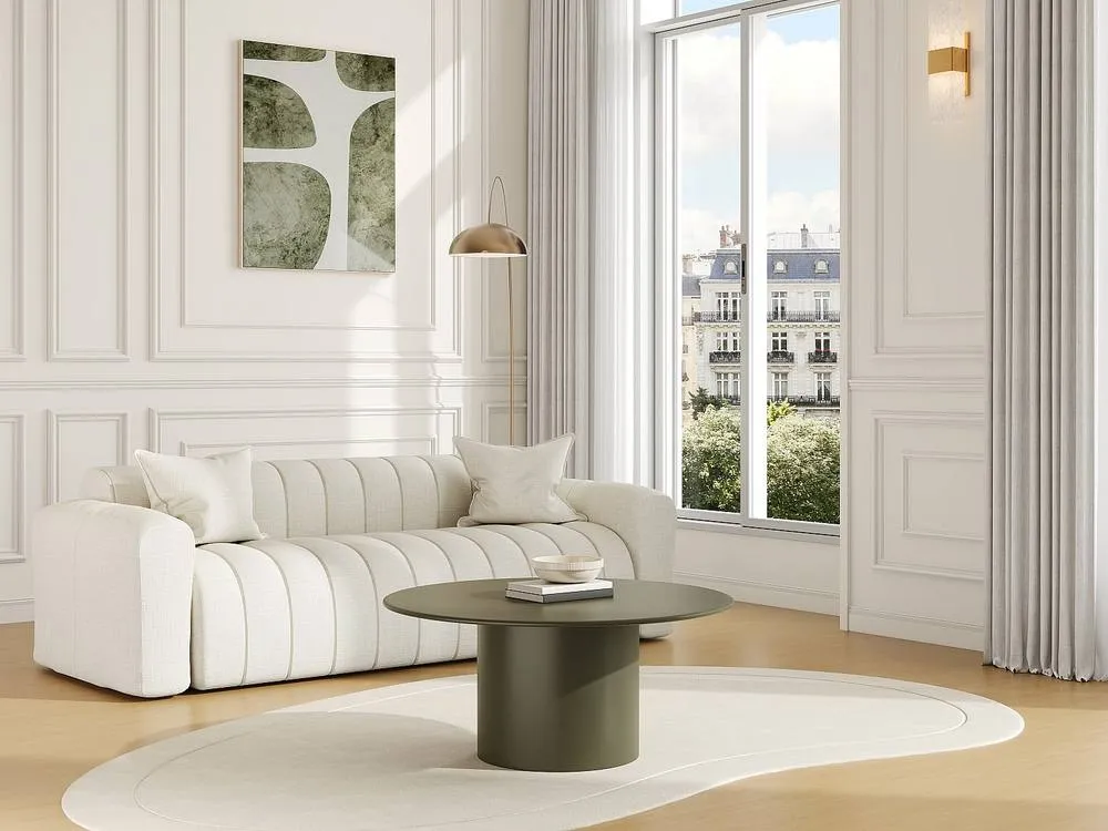 Vente-unique Metal Coffee Table - Khaki - JOVENIA 3