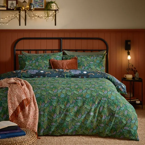furn. Woodland Rituals Polycotton Duvet Cover & Pillowcase Set 2
