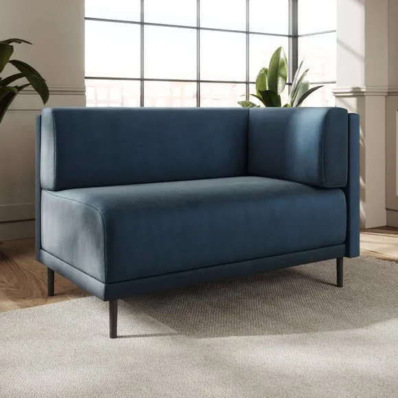 Mae Corner Dining Bench, Matte Plush Velvet 2