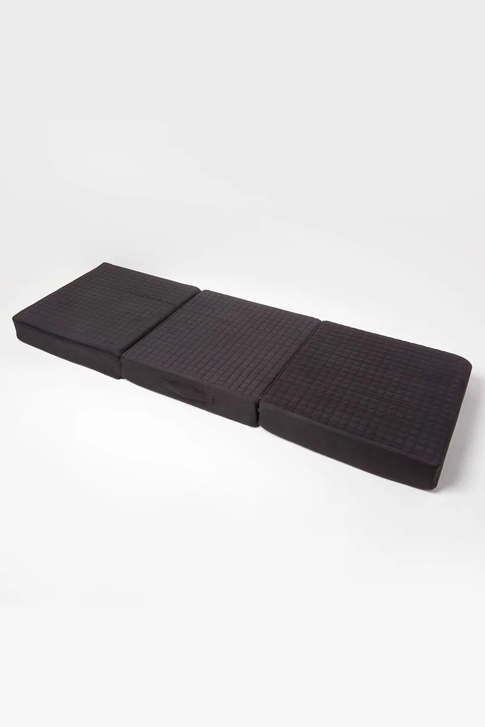Homescapes Quilted Polyester 3 Seater Orthopaedic Booster Cushion Cover in Black 5