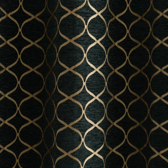 Chenille Ogee Eyelet Curtains 3