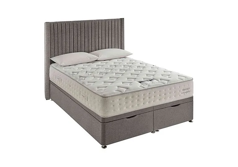 Revitalise Restore 1600 Ottoman Divan Set - Super King - Tweed Woven Pebble - Bedroom Furniture - In Time for Christmas