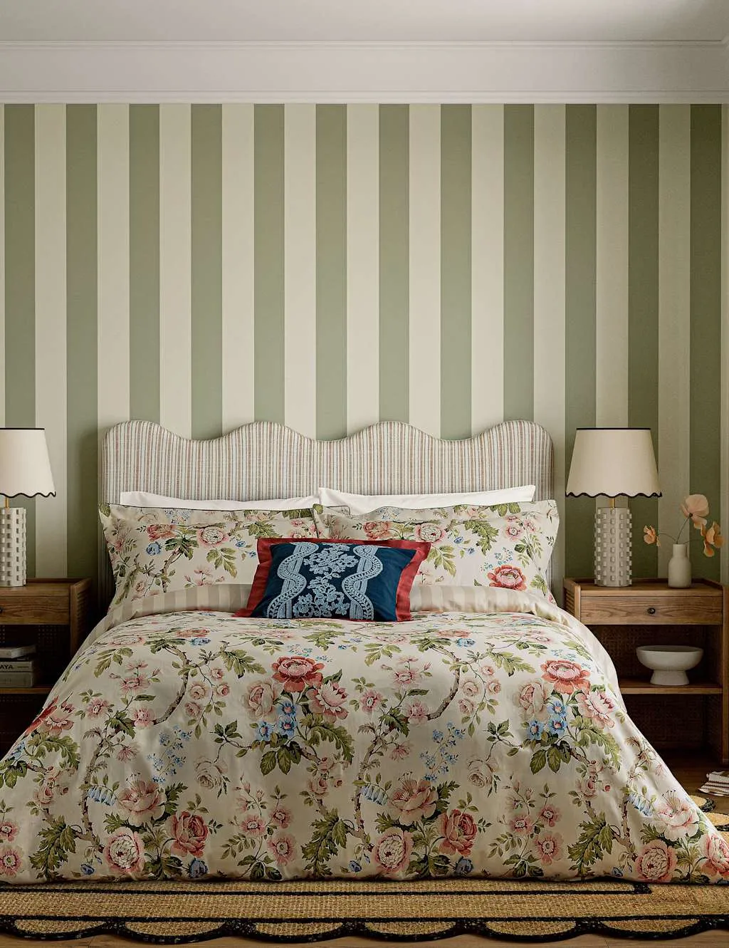 Sanderson Pure Cotton Hykenham Bedding Set Multi