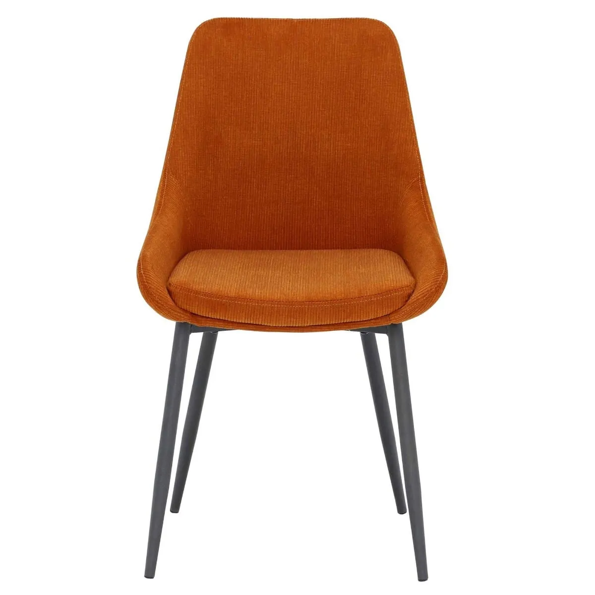 Emmett Dining Chair, Orange Fabric | Barker & Stonehouse 5