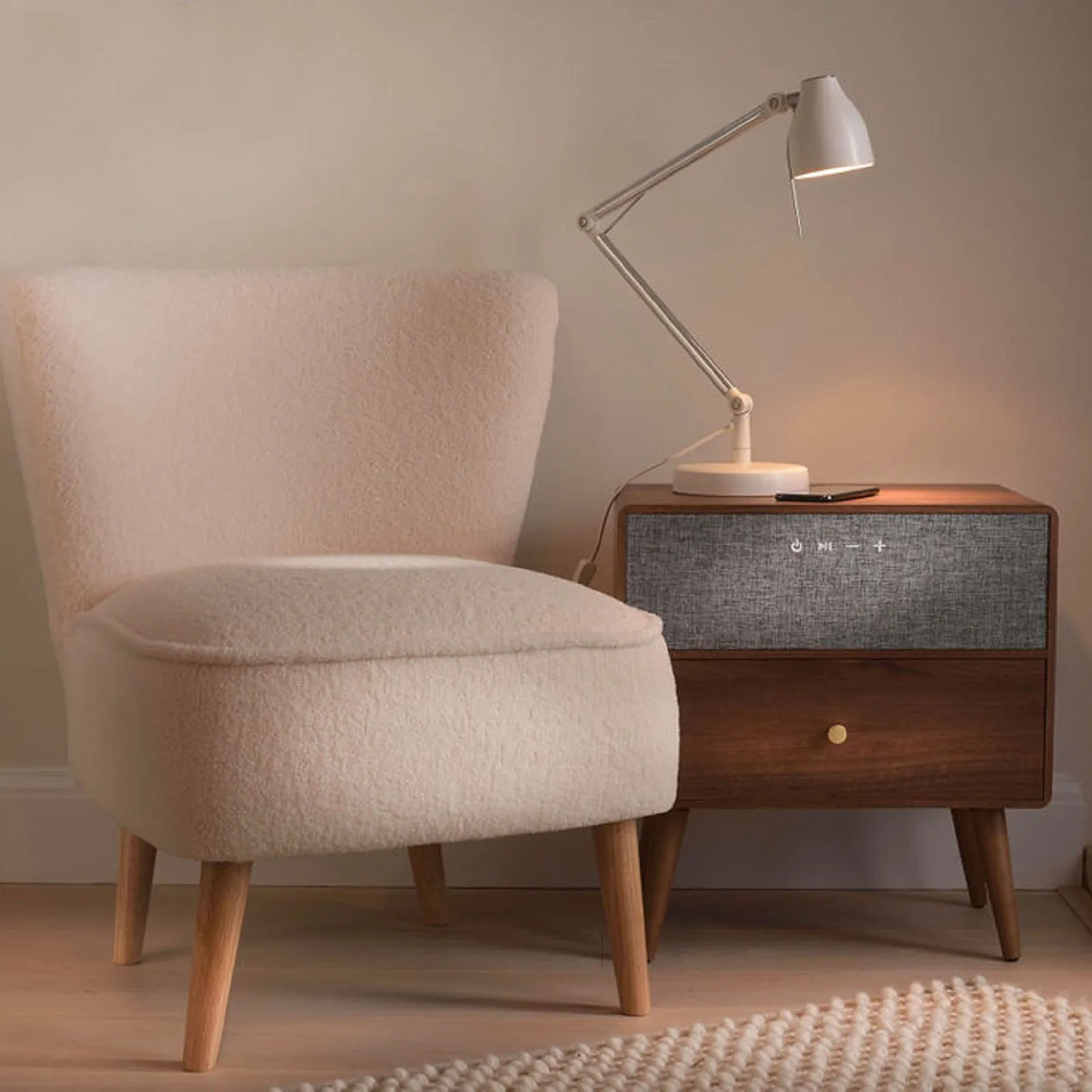 Ralph Smart Bedside Table Brown