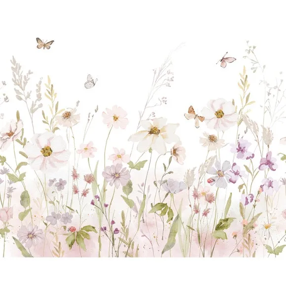 Floral Meadow Mural 2