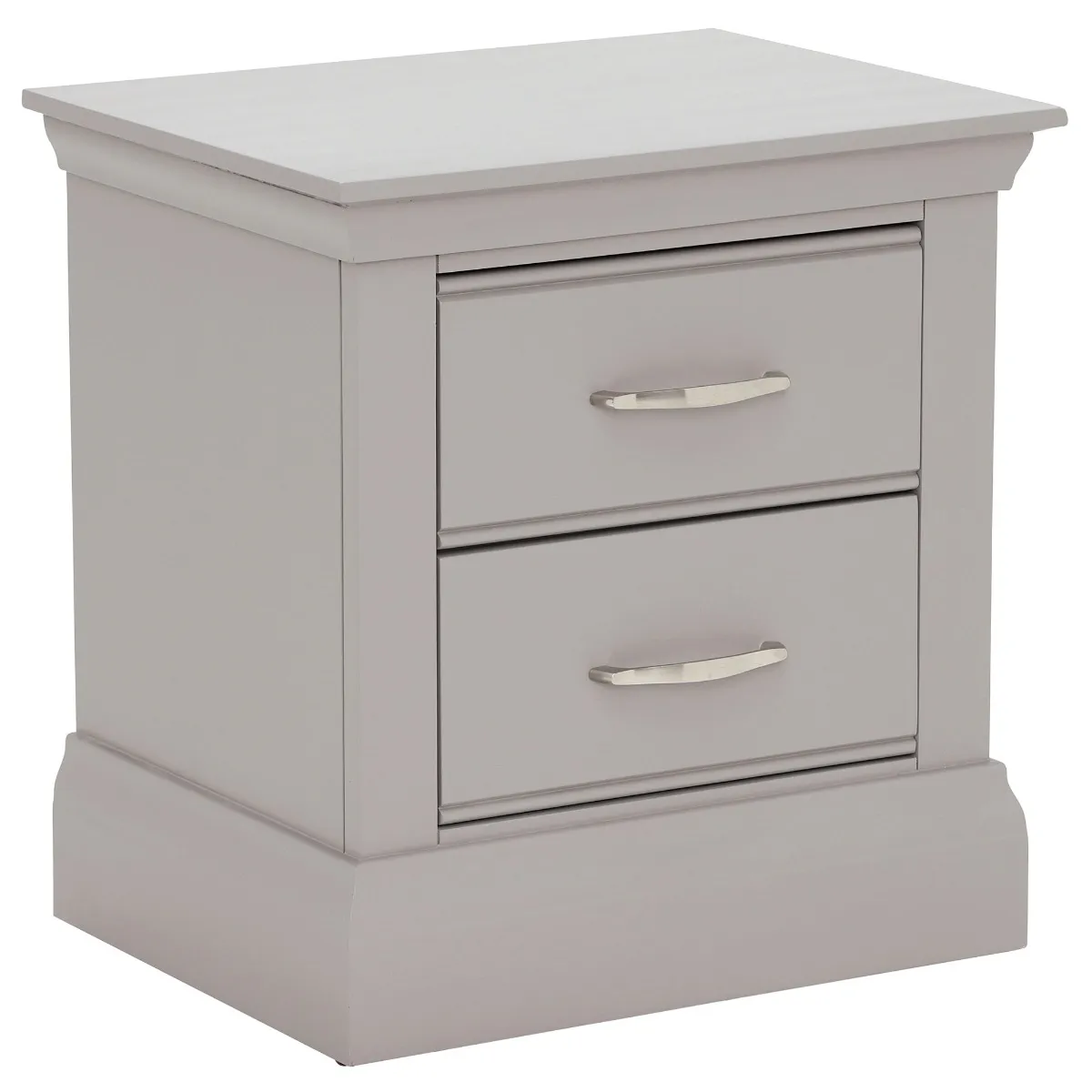 Helmsley Large 2 Drawer Bedside, Urban Grey