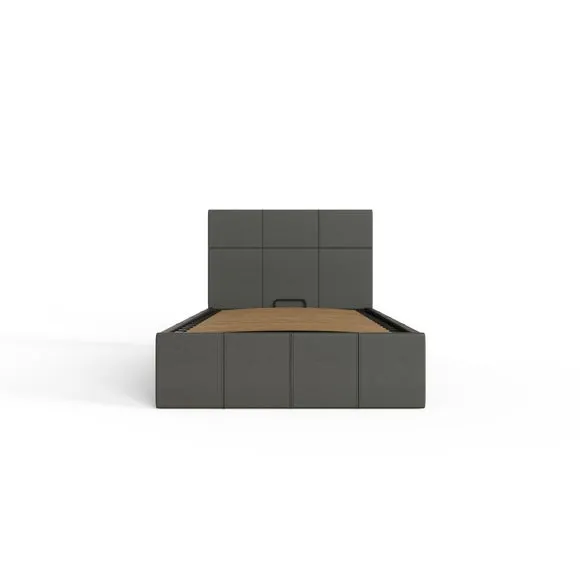 Side Lift Ottoman Bed, Faux Leather 4