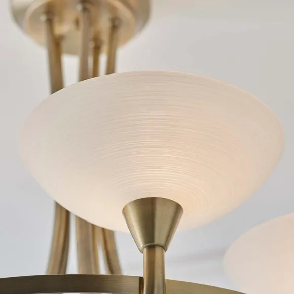 Return - Vogue Cagney 5 Light Semi Flush Ceiling Light 3