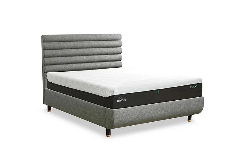 Arc Disc Bed Frame with Vectra Headboard - King Size - Natural Ash