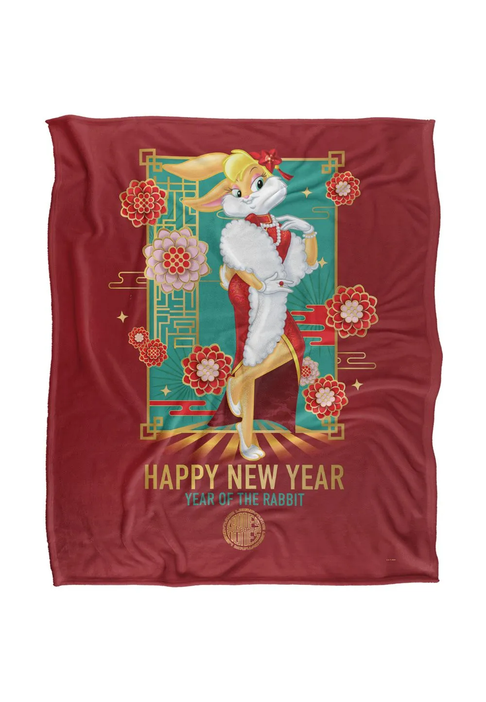 Warner Brothers Looney Tunes Lola Bunny Silky Touch Super Soft Throw Blanket in White