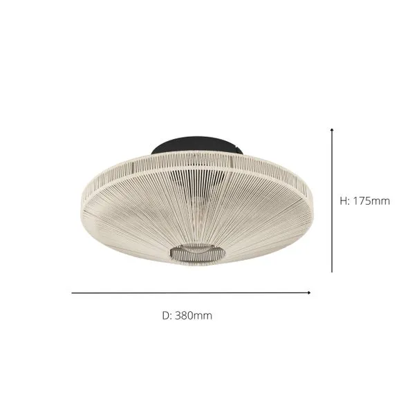 EGLO Midsumer Flush Ceiling Light 6