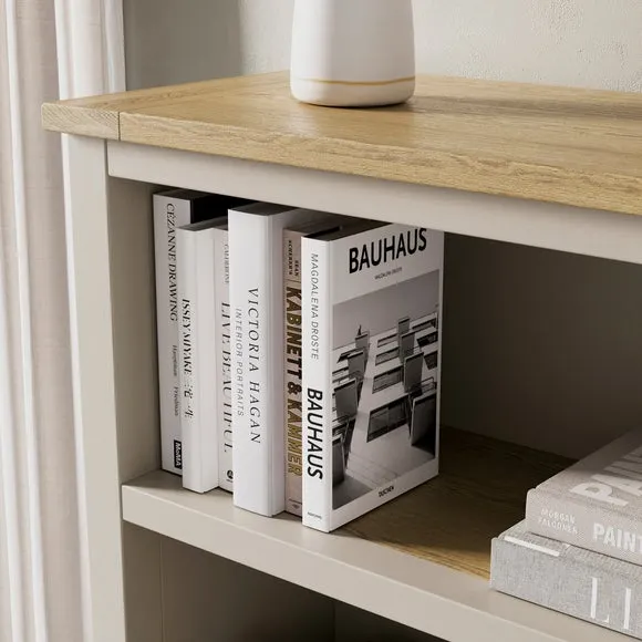 Olney Low Bookcase, Stone 4