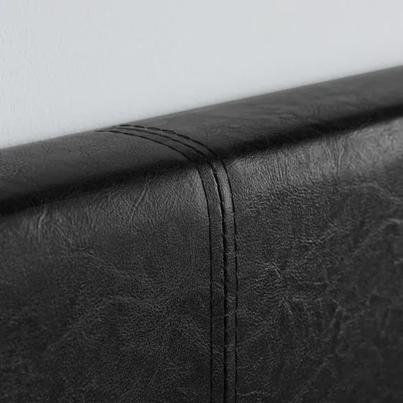 Berlin Ottoman Bed Frame, Faux Leather 4