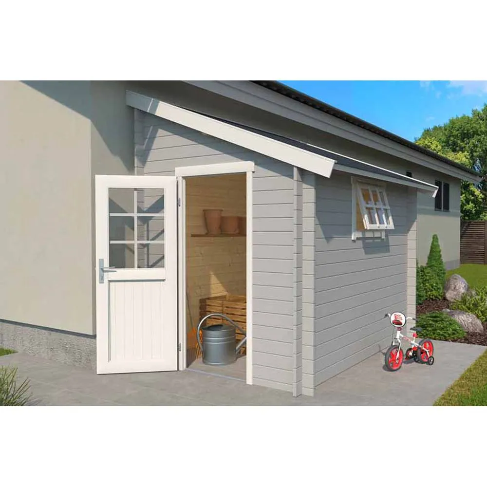 Lasita Maja Ltd Jura-Log Cabin, Garden Room, Home Office - L214.6xW295xH267.9 cm in Light Oak 5