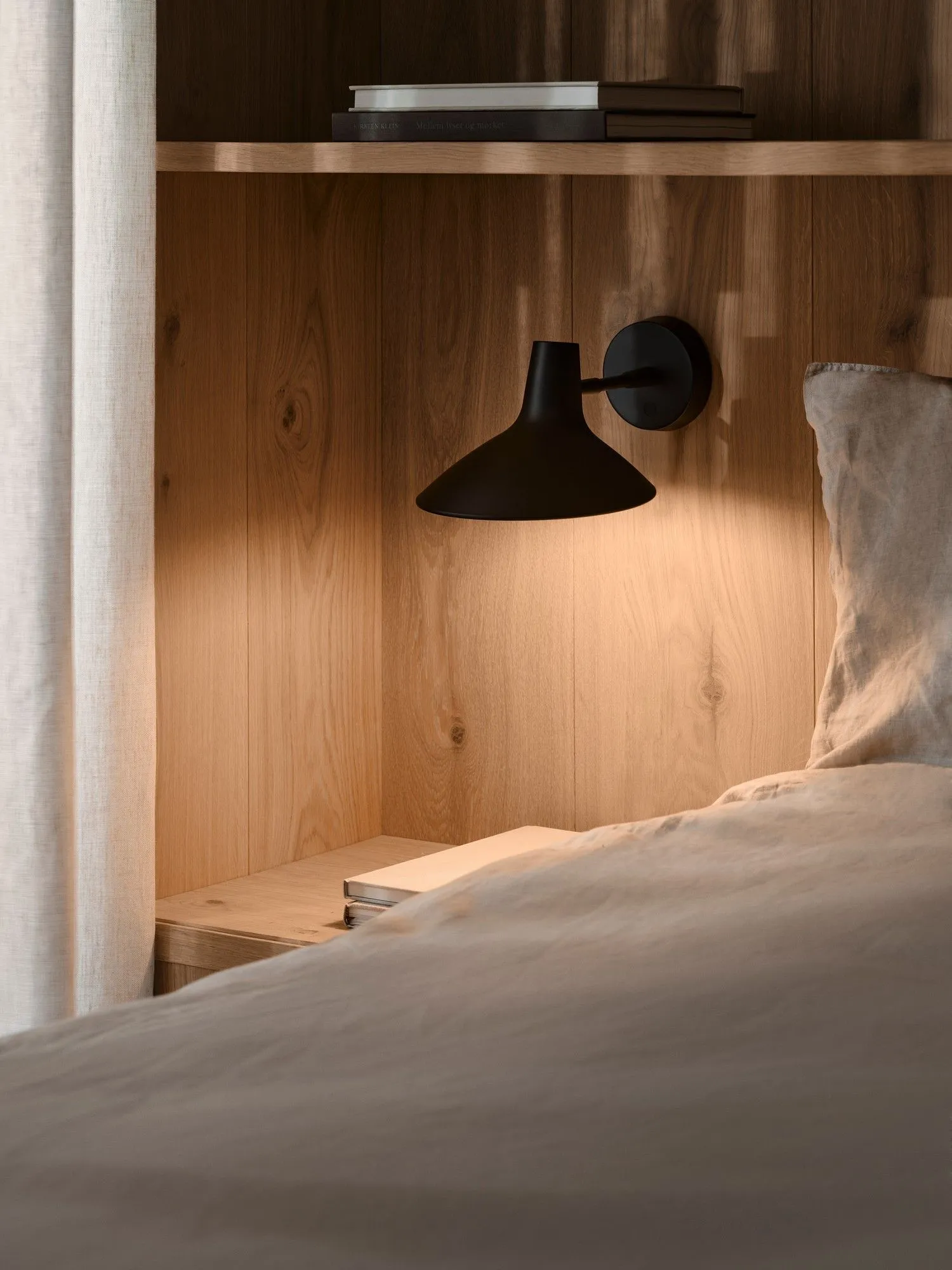 Nordlux Darci Wall Light Black Metal Kitchen E14 Switch Plug In/Mains 6