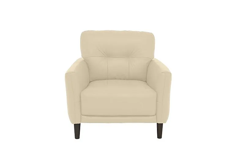 Uno Leather Chair - BV Bisque