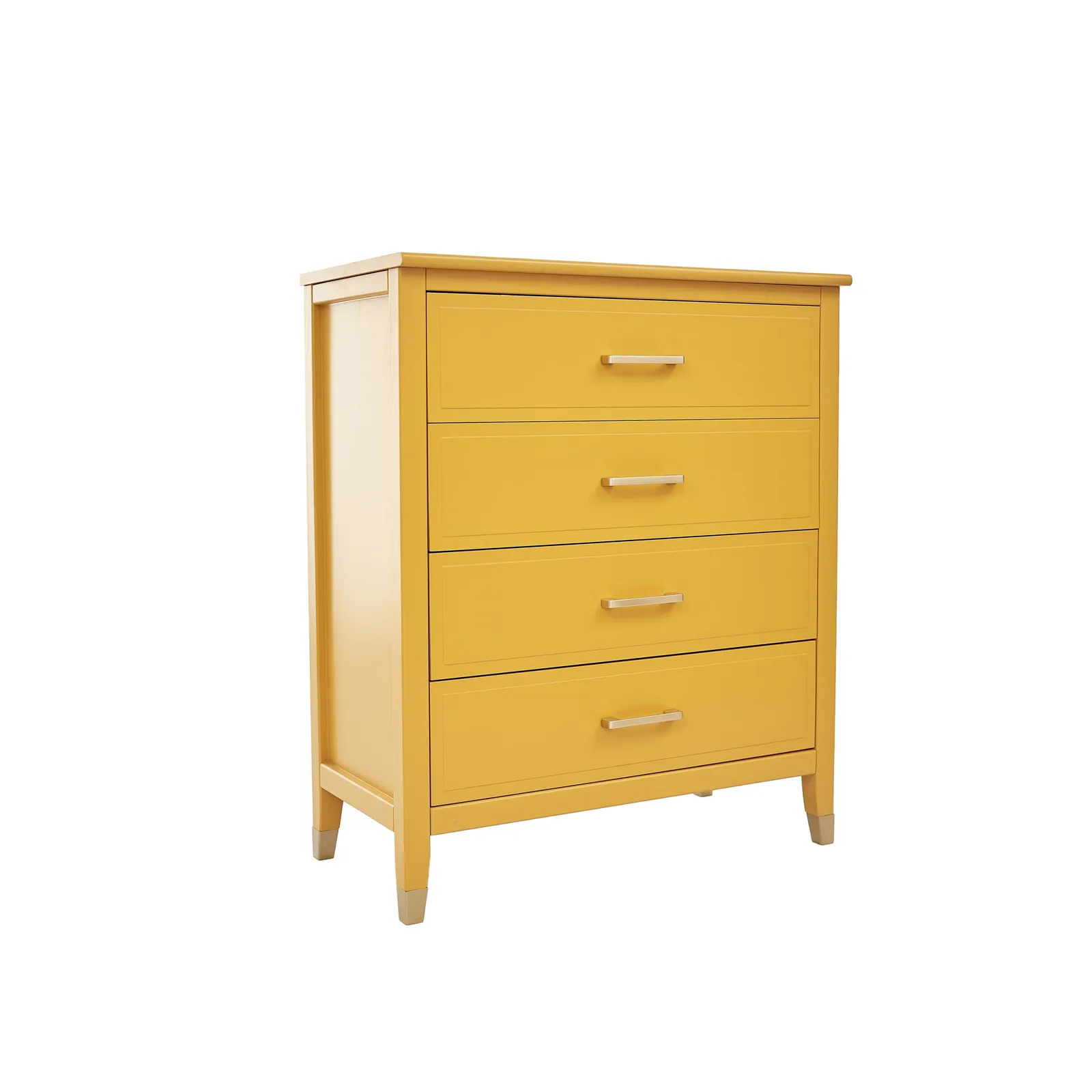 Cabinet Bits Palazzi 4 Drawer Chest of Drawers in Mustard 2