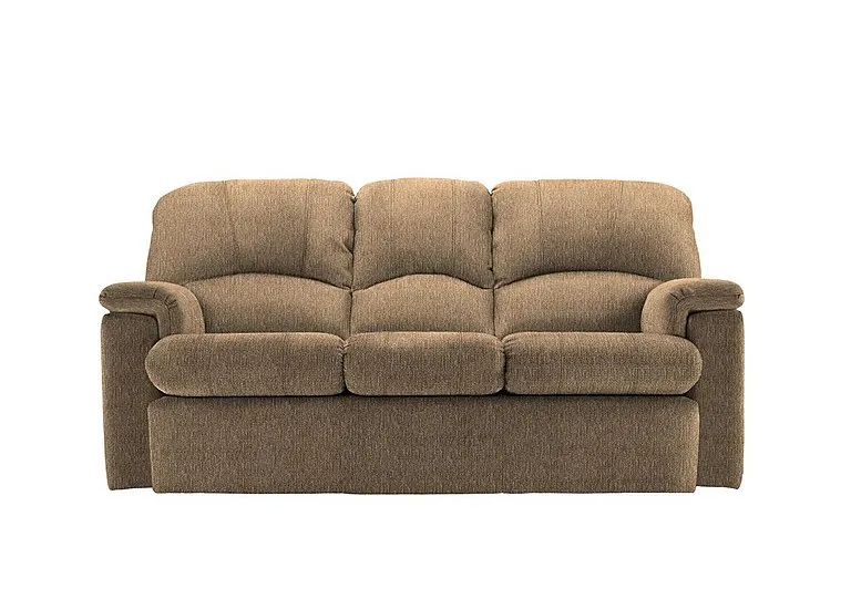 Chloe 3 Seater Fabric Sofa - No Recliner - Boucle Cocoa
