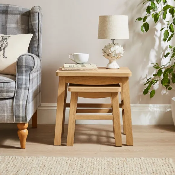 Laurie Nest of Tables, Oak Effect 2
