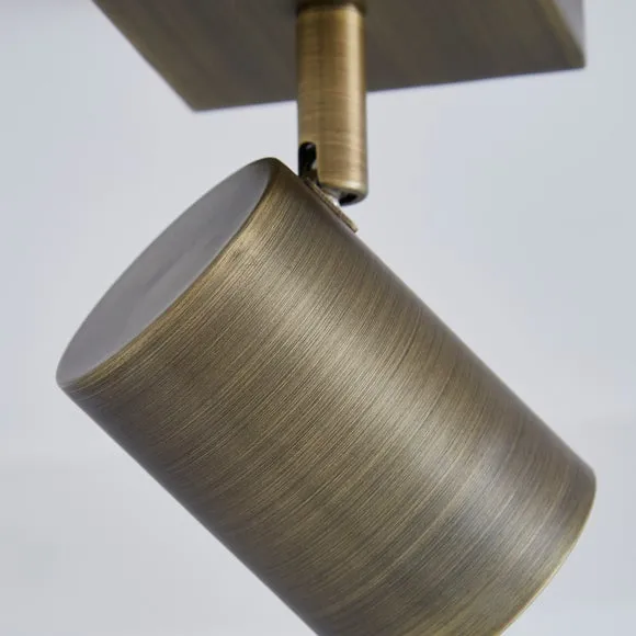 Newark Antique Bronze Semi Flush Spotlight 3