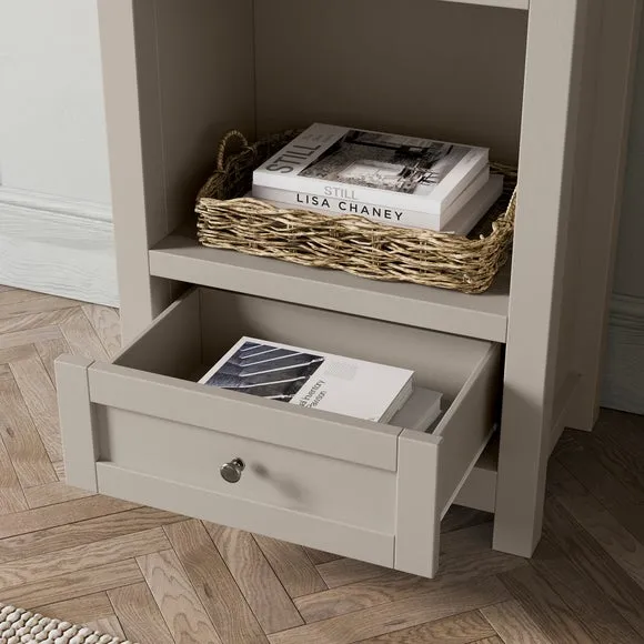 Olney Narrow Bookcase, Stone 3