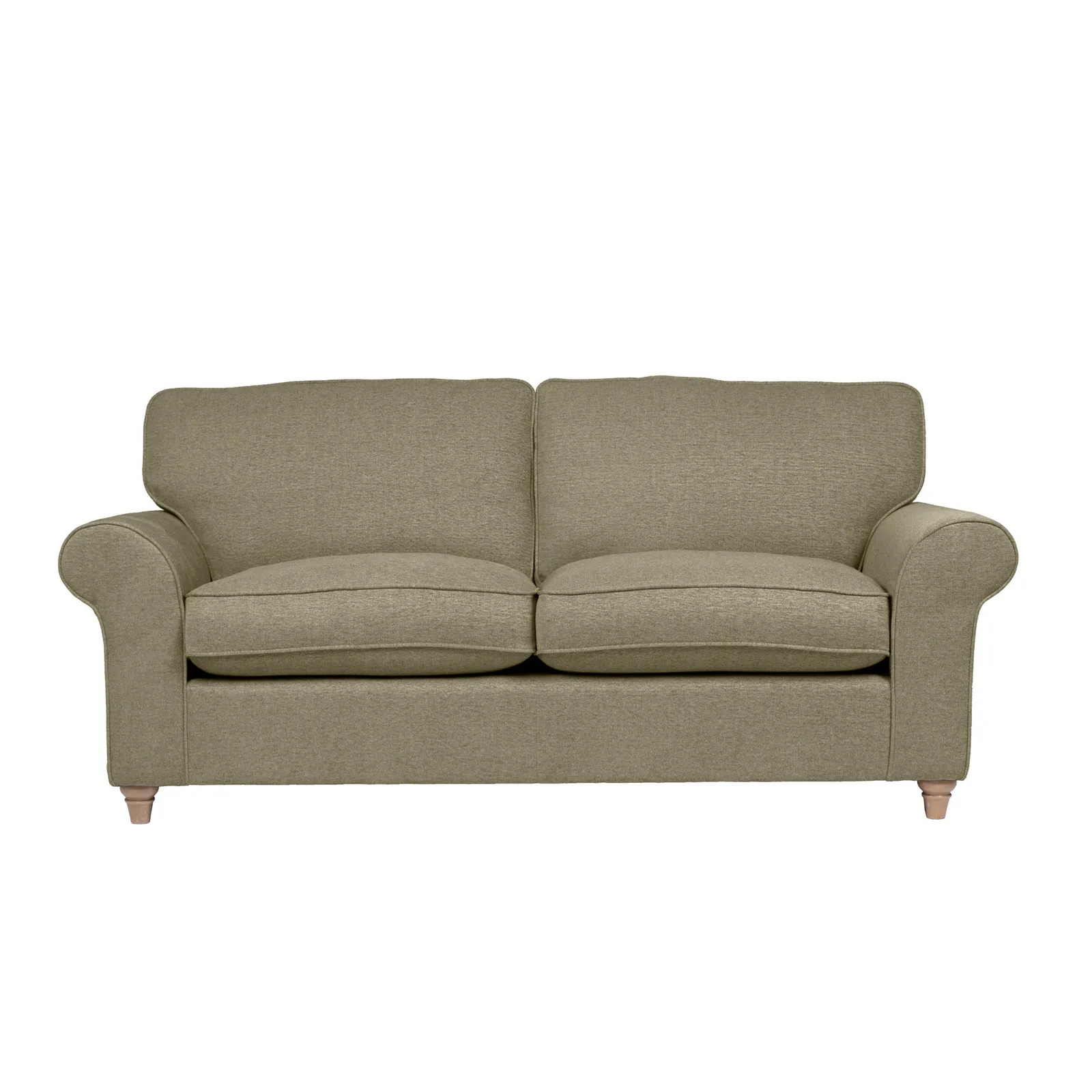 Rosa Fabric 3 Seater Sofa Green