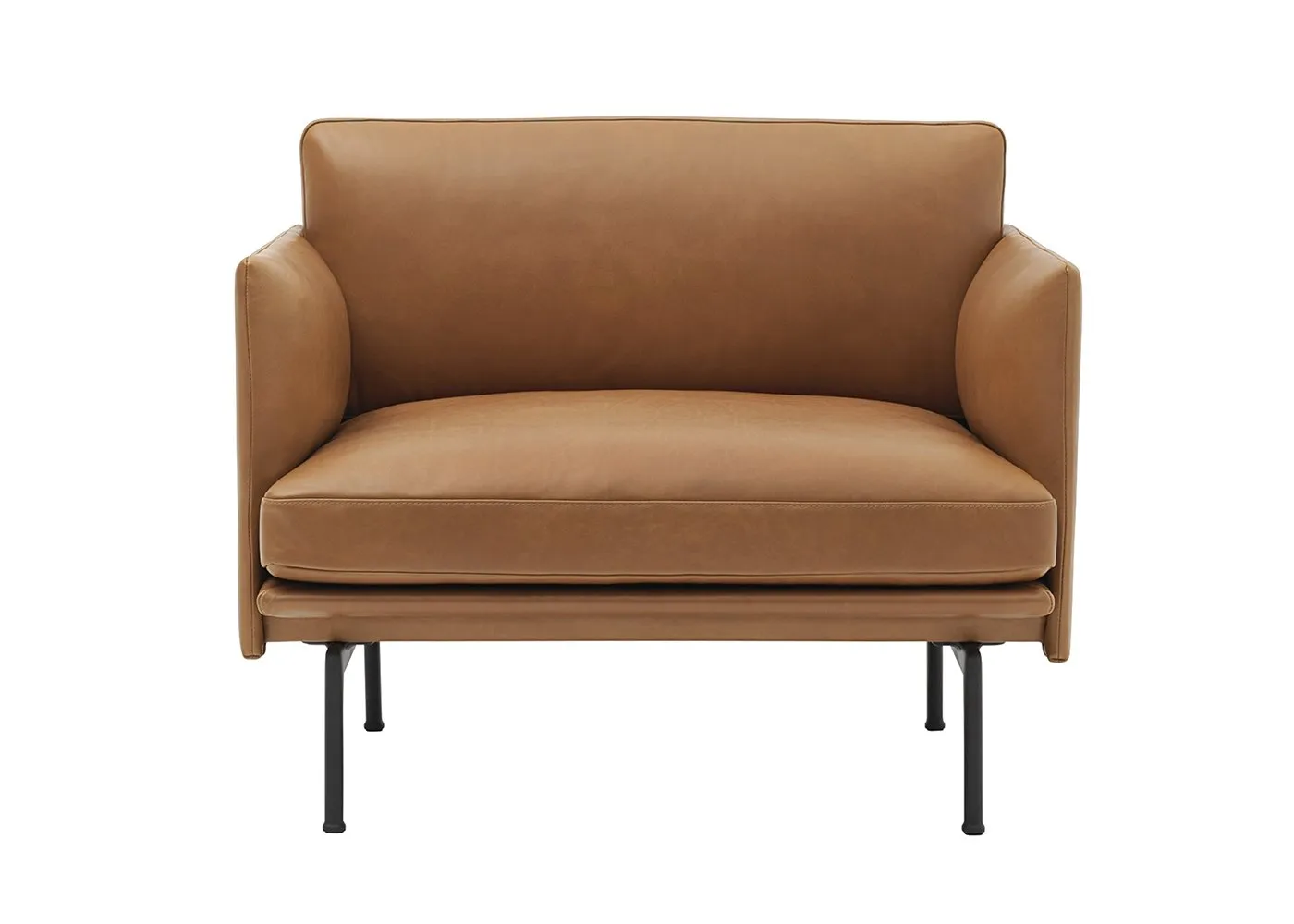Muuto Outline Armchair Refine Leather Cognac 1