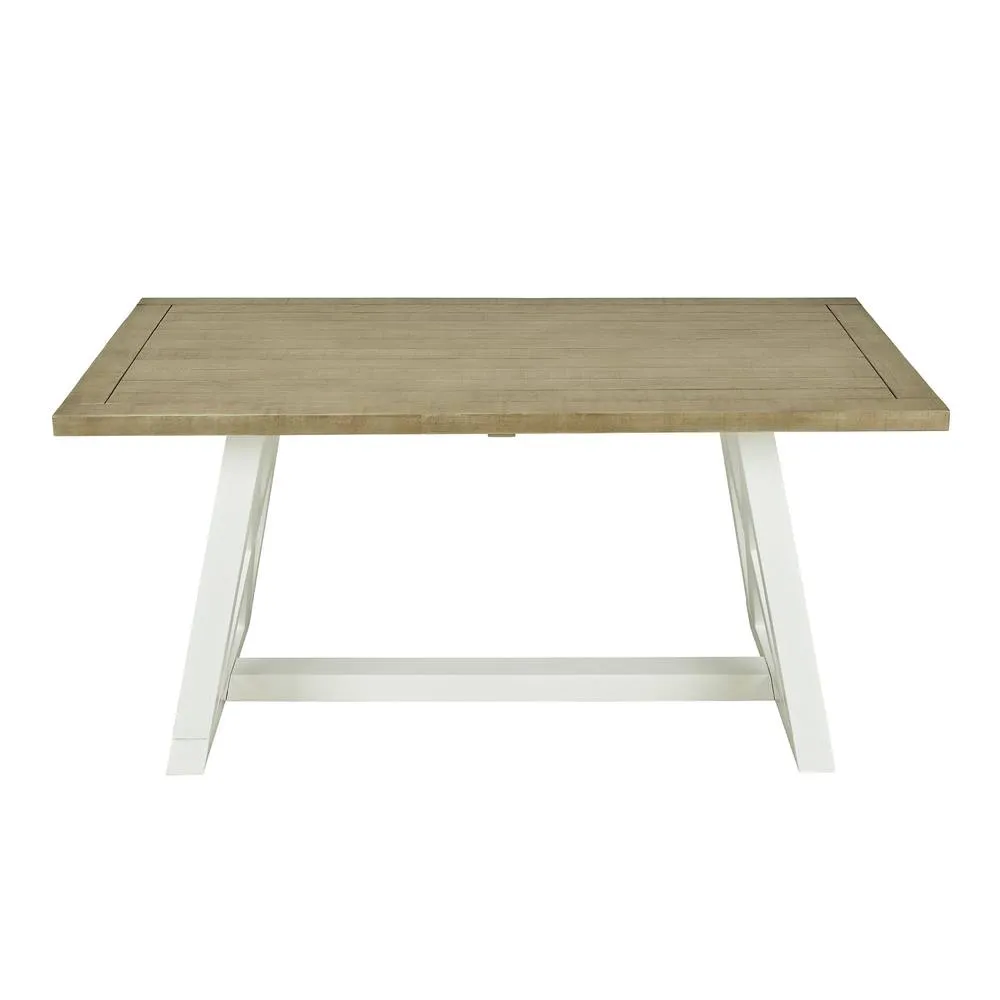 Statement Furniture Oxford White Extending Dining Table 1.6m 3