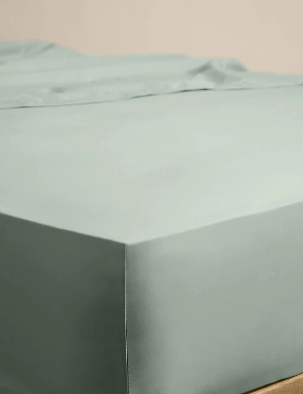 M&S Egyptian Cotton 230 Thread Count StayPut Fitted Sheet Sage
