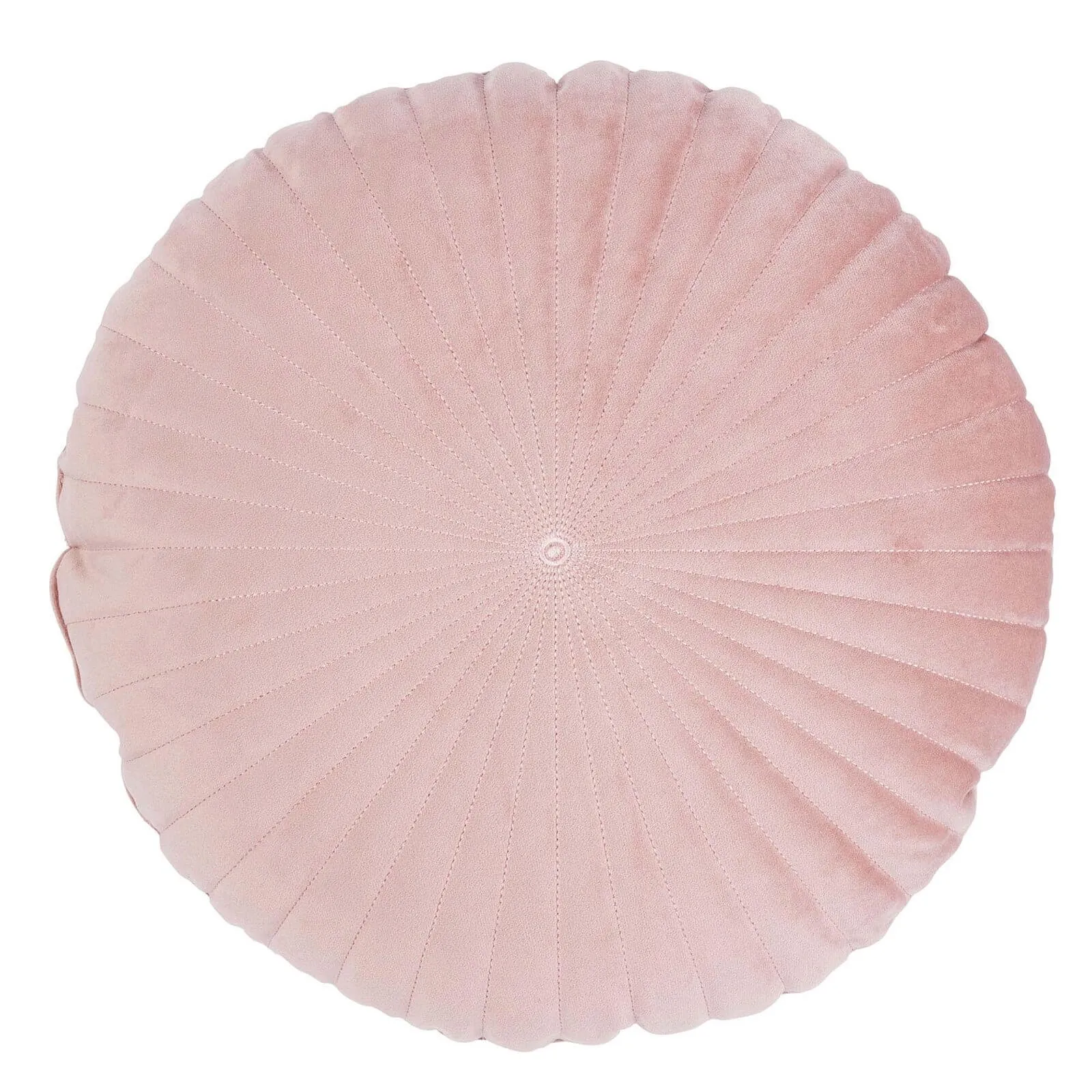 Round Velvet Cushion - Blush - 45cm