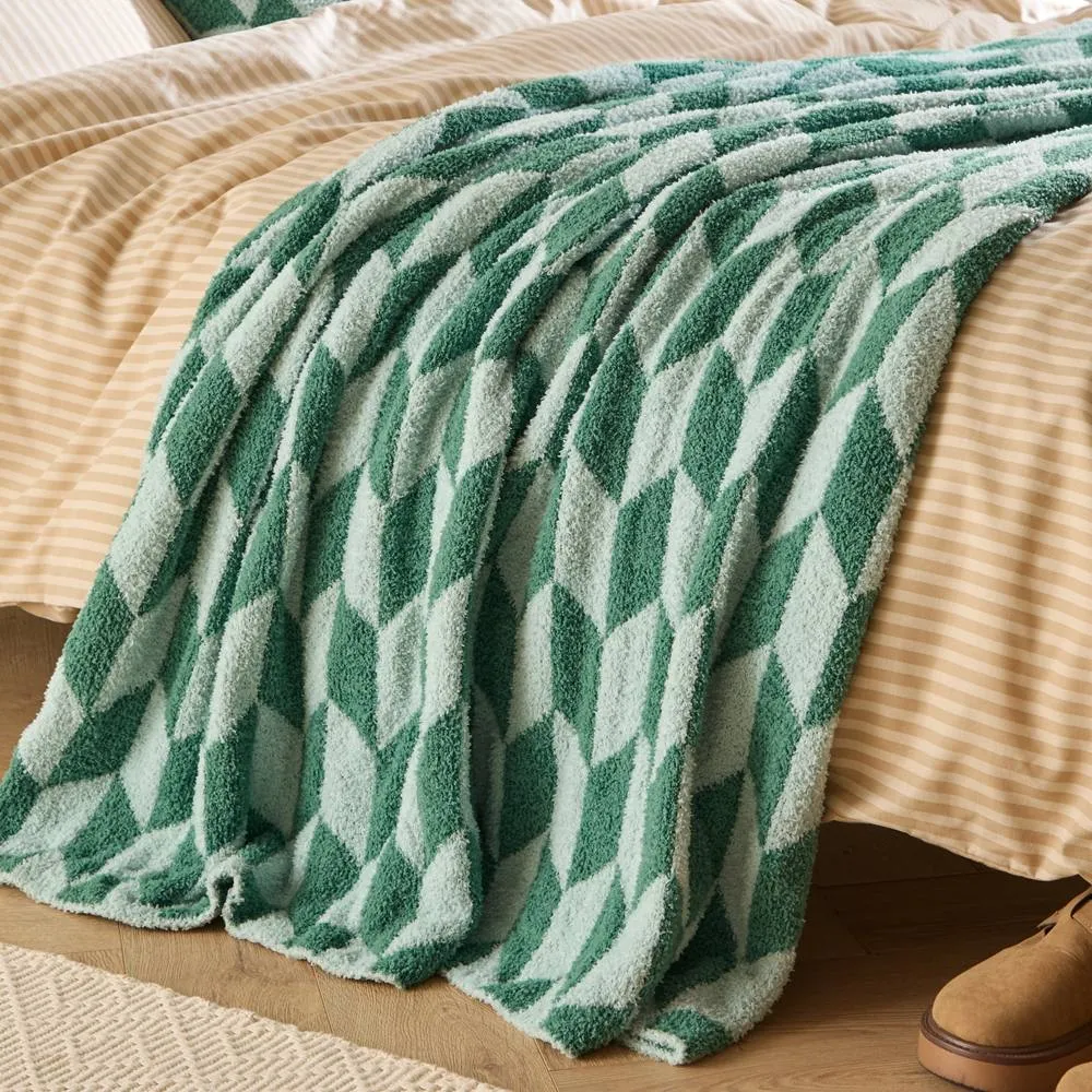 Furn Olsen Geometric Throw in Green