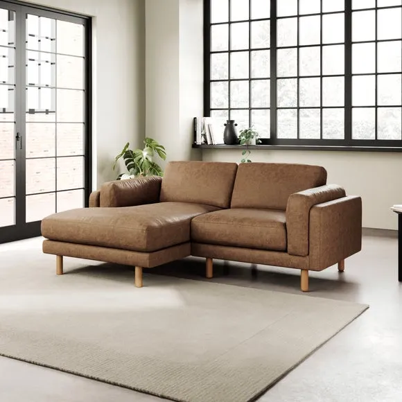 Newton Arizona Faux Leather Corner Chaise Sofa