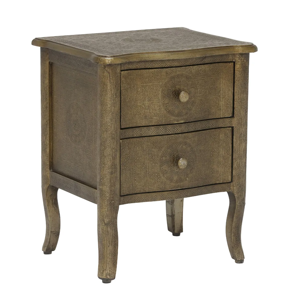 Zinnia Bedside, Brass