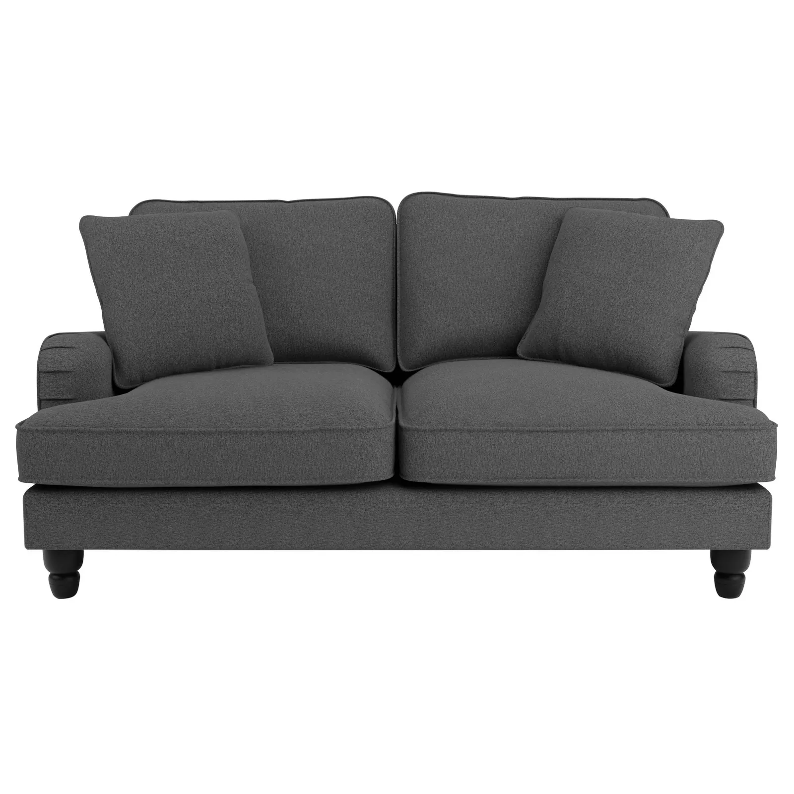 Beatrice Fabric 2 Seater Sofa Charcoal