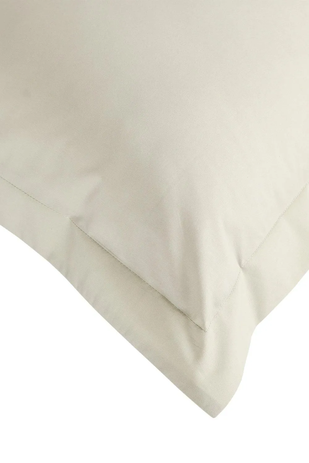 CHRISTY Pure Cotton Percale Oxford Pillowcase Pair in Beige 2