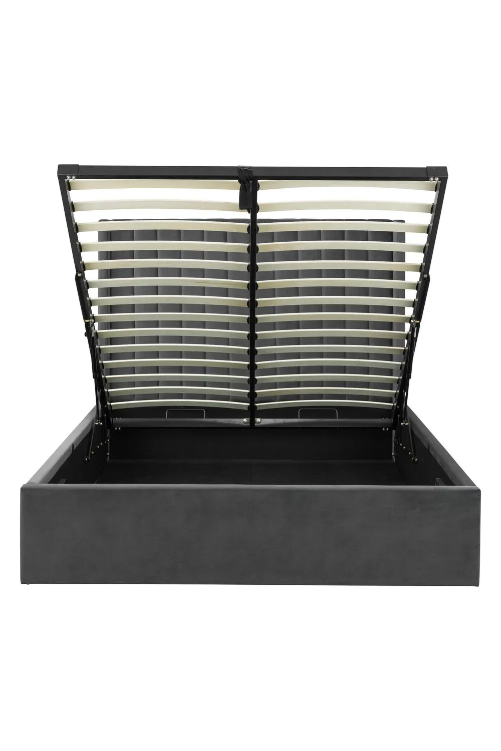 Julian Bowen Langham Upholstered Ottoman Storage Bed in Grey 5
