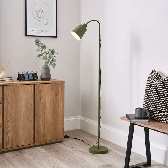 Sanford Goose Neck Adjustable Floor Lamp