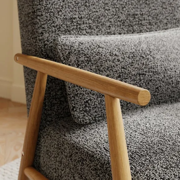 Alpine Speckled Boucle Spindle Chair 3