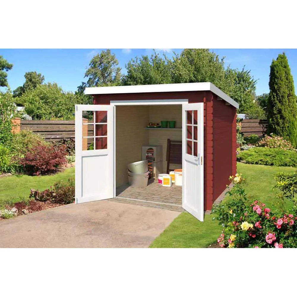 Lasita Maja Ltd Indi 175-Log Cabin, Garden Room, Home Office - L250xW213.1xH210.9 cm in Natural 4