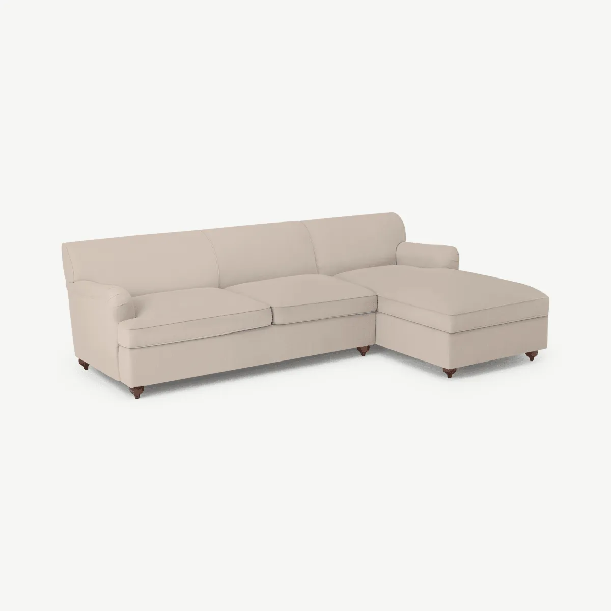 Orson Right Hand Facing Chaise End Sofa Bed, Natural Weave