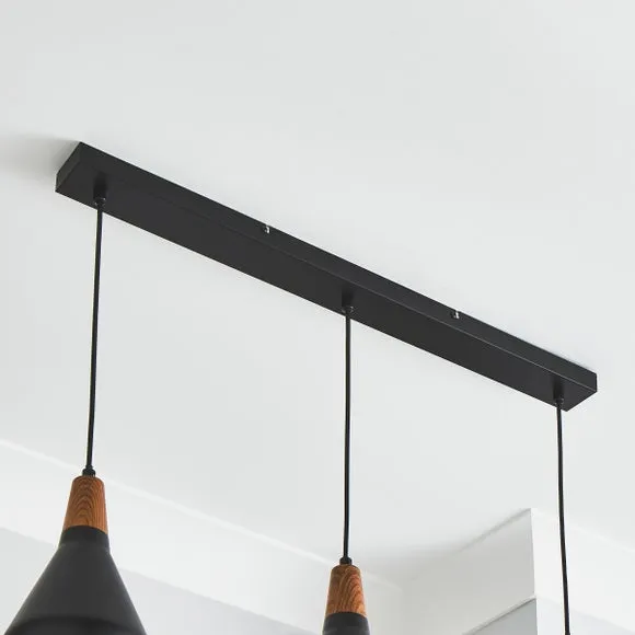 Elements Wolston 3 Light Diner Ceiling Light 4