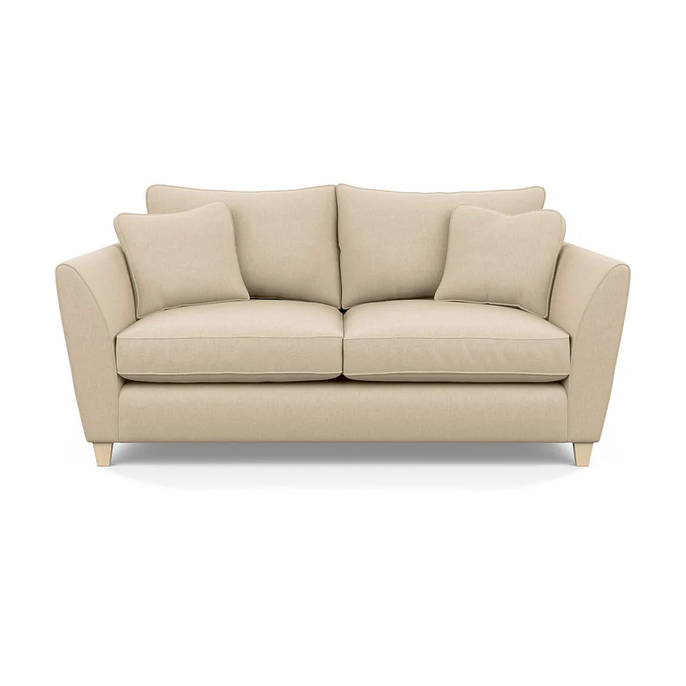 Heal's Torino 3 Seater Sofa Brushed Cotton Oat Natural Feet 1